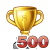 500 Tournament Wins