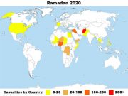 2020 ramadanin aikana 30% enemmän jihadisti-iskuja kuin aiempana vuonna koronasta huolimatta