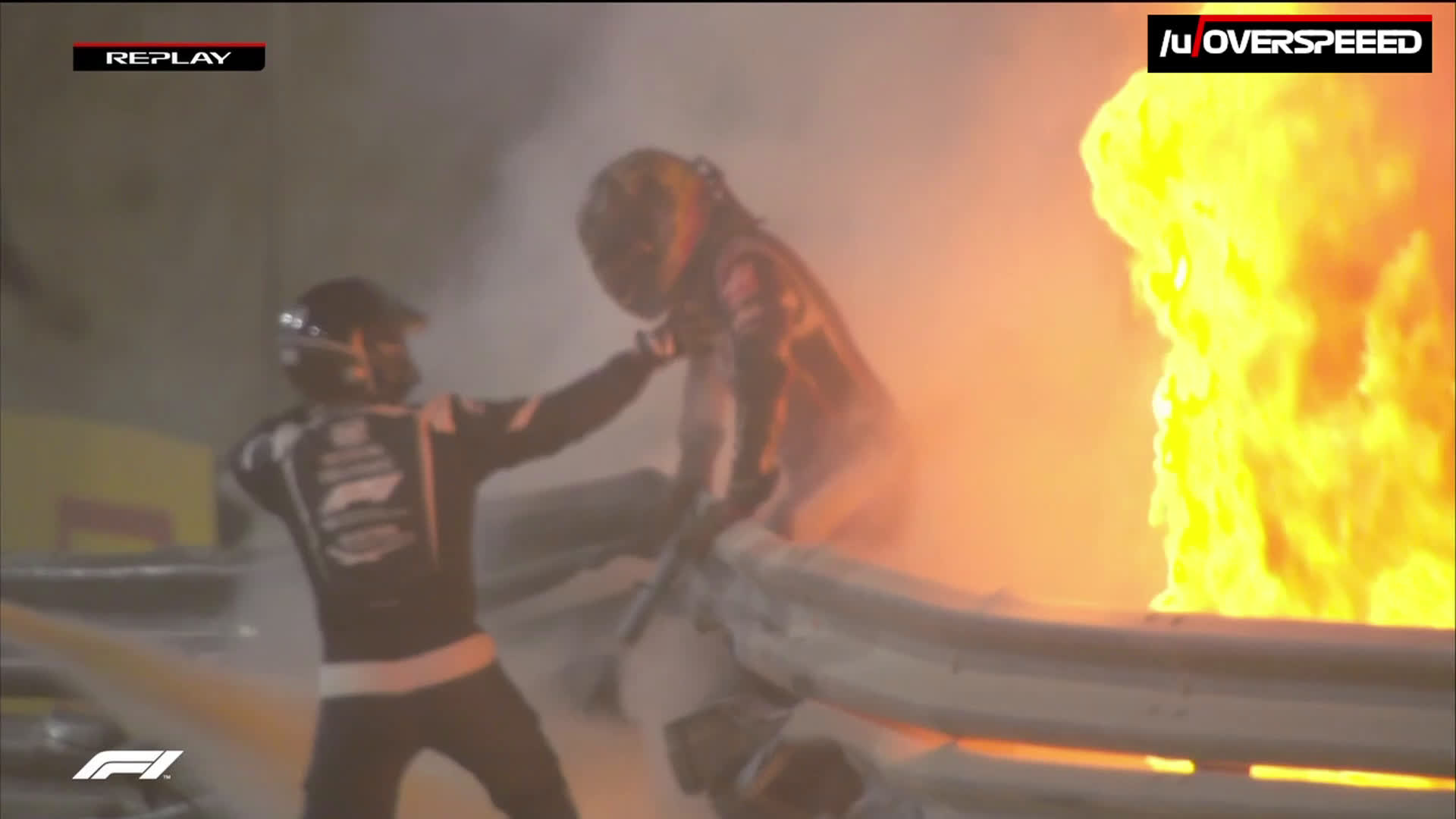 Kuidas Grosejan aidati põlevast kokpitist välja