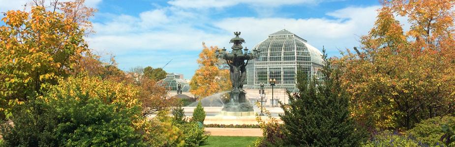 Fall Bartholdi Fountain and Conservatory 