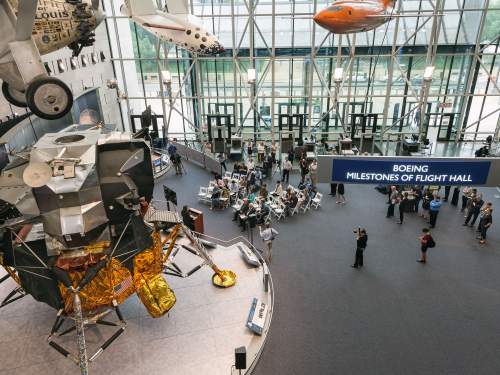 Image of the Lunar Module from the second floor. 