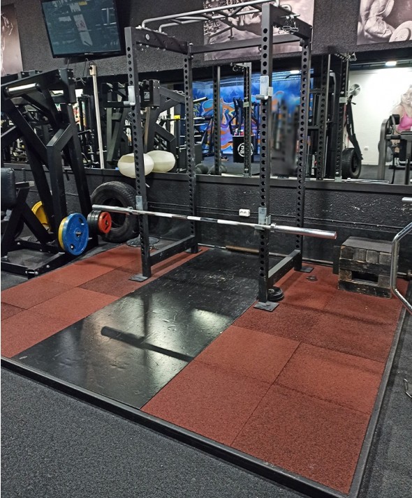  Squat rack with weightlifting platform - HC PRO powerlifting set (used), Uued tooted, Kasutatud jõusaaliseadmed ja -varustus, Trenažöörid, kükipuurid ja -raamid