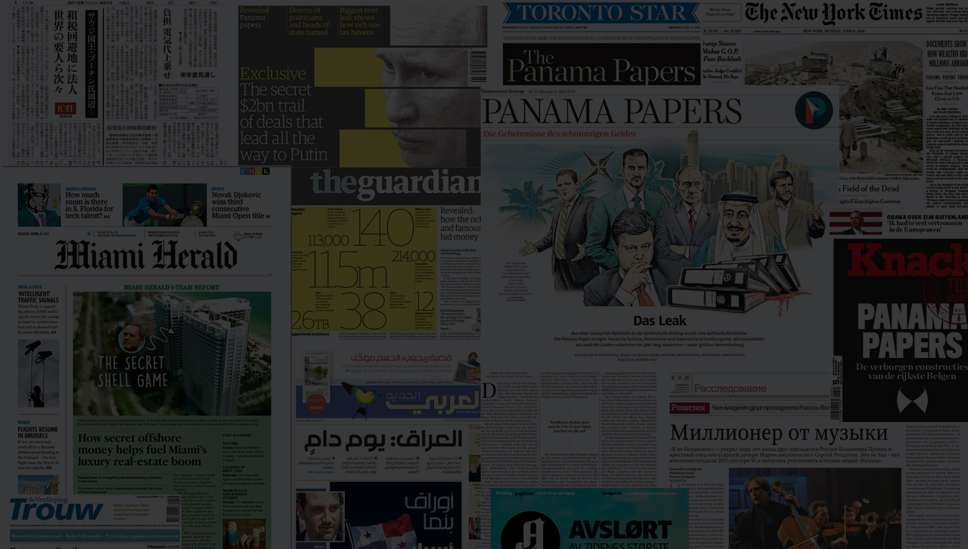 Panama Papers headlines