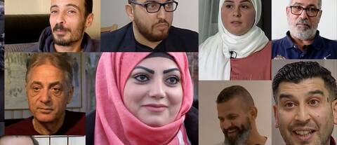 Bildmontage. 2015 intervjuade SVT tolv flyktingar från Syrien – så här mår de idag.