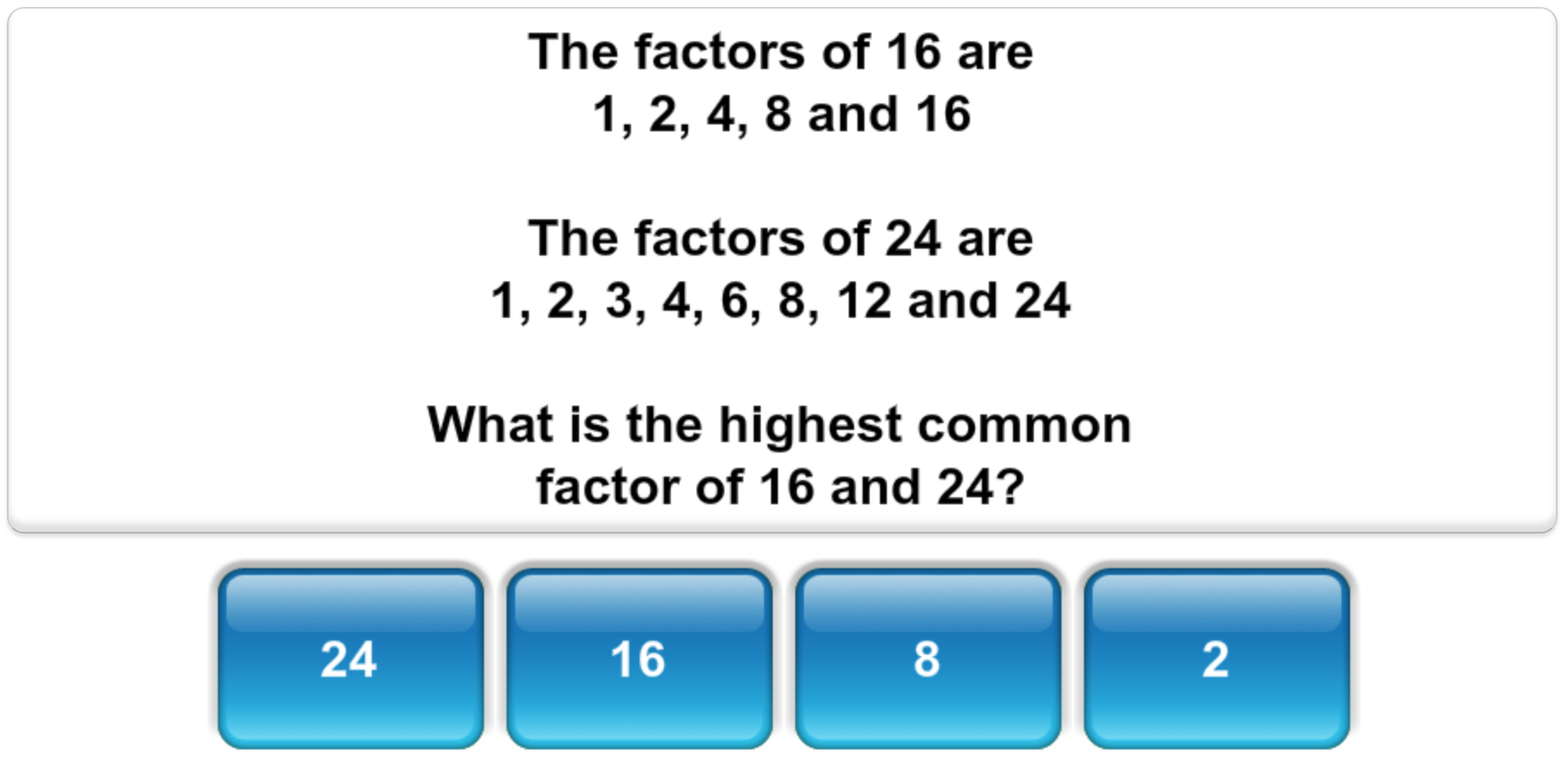 Mangahigh maths quiz