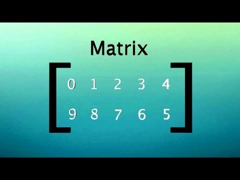 Video image: How to organize, add and multiply matrices - Bill Shillito