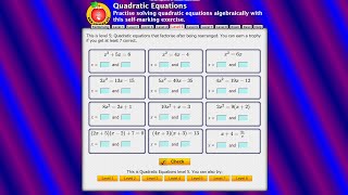 Quadratic Equations video