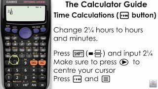 Time calculations on a calculator