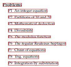 Advanced Problems in Mathematics Problem Index