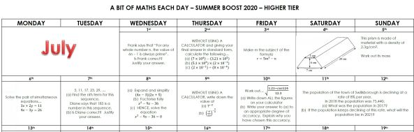 Mr Chadburn Summer Boost Calendars