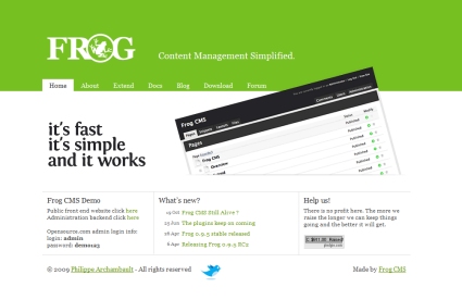 Frog CMS