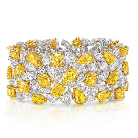 Graff Yellow and White Diamond Bracelet