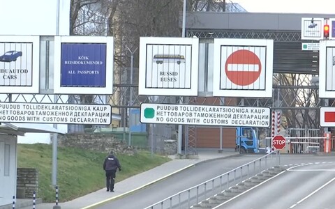 Eesti-Vene piiripunkt Narvas.