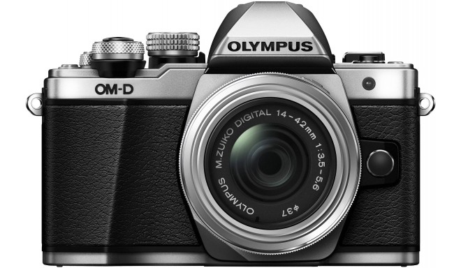 Olympus OM-D E-M10 Mark II + 14-42mm II R Kit, hõbedane