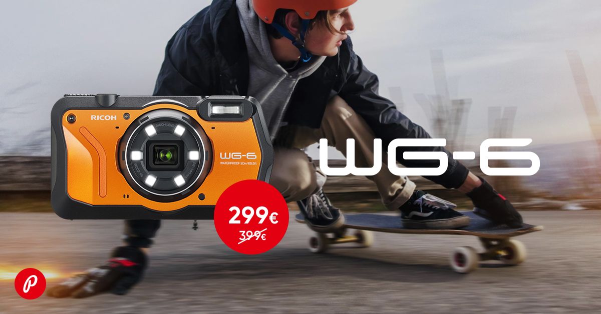 Purunematu Ricoh WG-6 kaamera on 100€ soodsam