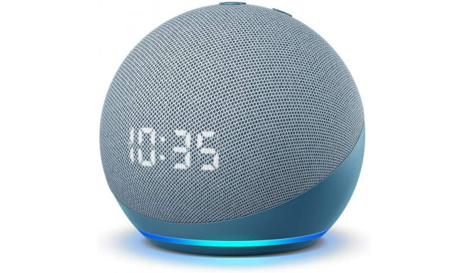 Amazon Echo Dot 4 Clock, twilight blue