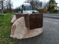 Levi istepink Sindi bussipeatustes. Foto: Urmas Saard / Külauudised