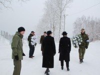 Vabadussõjas langenute mälestuspäeval Otepää Vabadussamba juures. Foto: Monika Otrokova