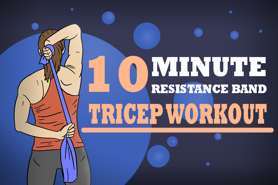 10 minute resistance band tricep workout