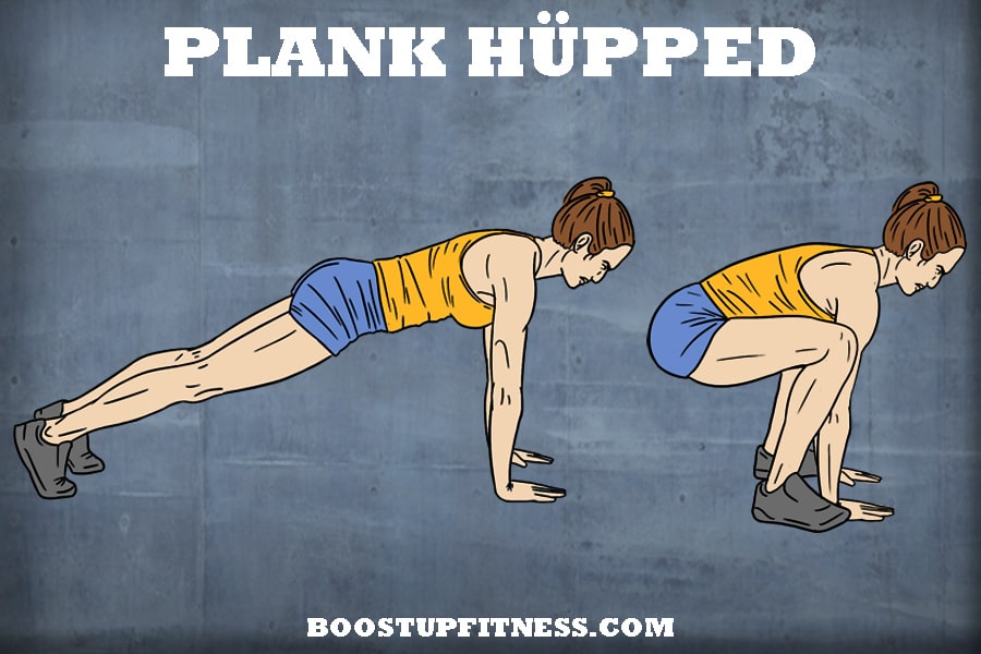 plank hüpped HIIT