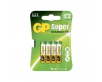 Batteries GP Super AAA/LR03, 4-pcs/pack