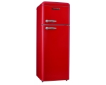 Retro refrigerator SCHNEIDER  SL 210FR, ferrari red