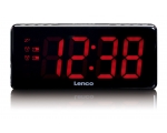 Clock radio LENCO CR-30 black - large numbers