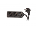 Extension plug SC ELECTRIC 8590P 3sockets 1,5m 16A black