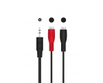 Adapter QNECT 3,5mm male - 2 x RCA female 0,2m