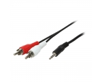 Stereo Cabel QNECT 3,5mm male - 2xRCA male 3m