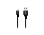 Cabel FONEX MicroUSB 1m black