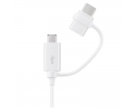 Cabel SAMSUNG Combo CableType-C, MicroUSB white