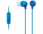 In-ear headphones with microphone Sony MDREX15-blue