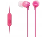 In-ear headphones with microphone Sony MDREX15-rose