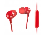 In-ear headphones with microphone Philips SHE3555RD/00, red