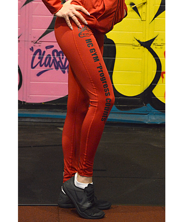 HC GYM Women Tights, red, HC PRO TOOTED, Spordiriided, OUTLET, Leggins ja lühikesed püksid naistele, HC GYM spordivarustus