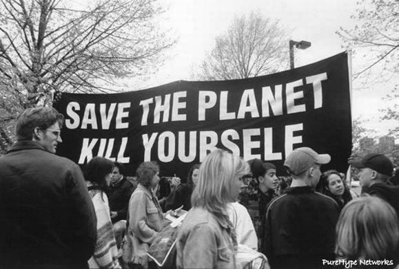 Päästa planeet, tapa ennast