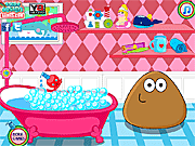 Pou Girl Bathing Day