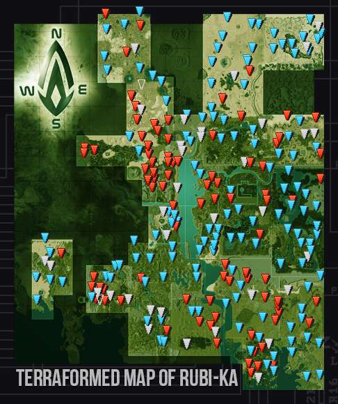 Terraformed Map of Rubi-Ka