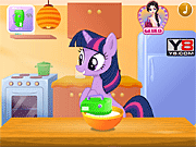 Twilight Sparkle cooking Red Velvet Cake
