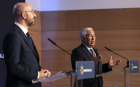 Euroopa Nõukogu president Charles Michel ja Portugali peaminister Antonio Costa