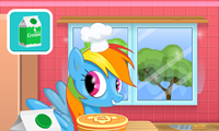 Rainbow Dash Cooking M and M Cake: Pony Game