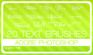 20 text brushes