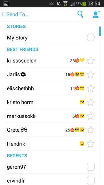 tee oma snapi best friendidest screeni