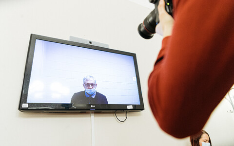 Harju County Court remote hearing in process, weighing up whether to release businessman Hillar Teder.