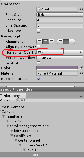 Horizontal Overflow