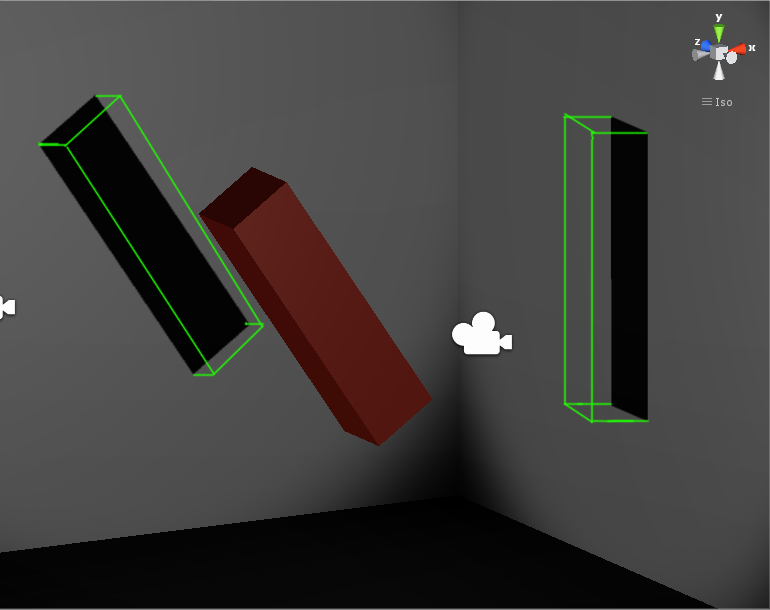 desired meshes are drawn in green