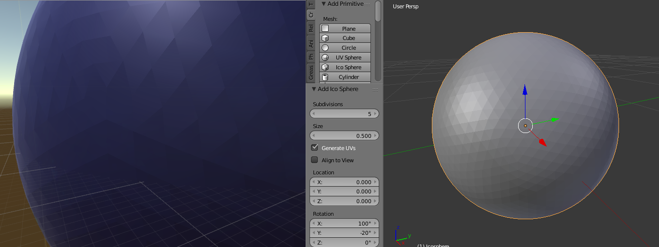 weird sphere face shading imported from blender