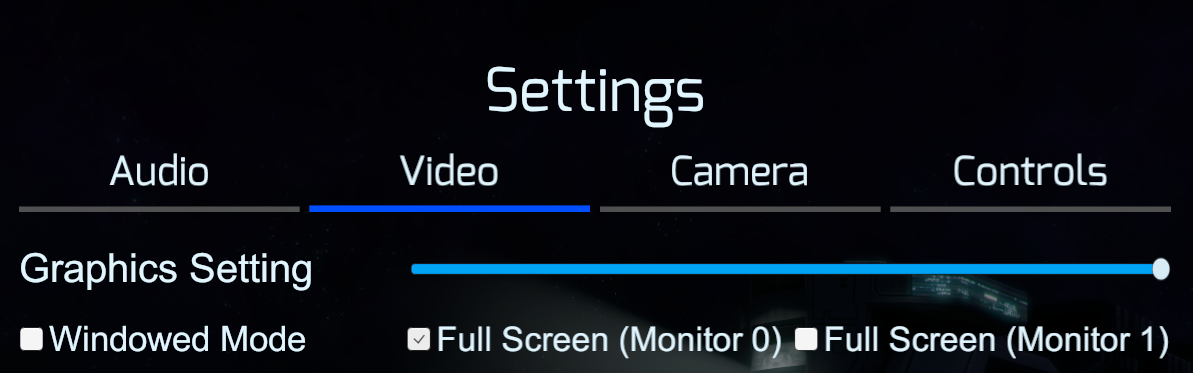 A screenshot of my settings menu