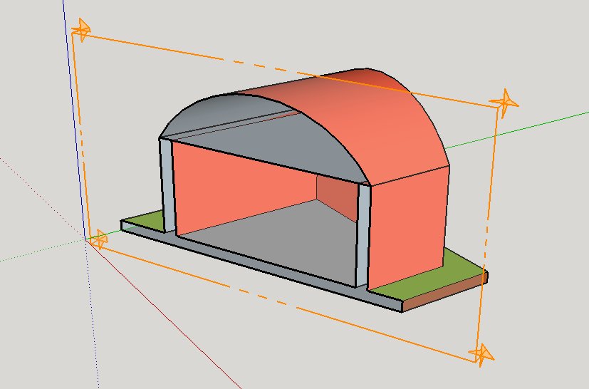 section cut along a plane